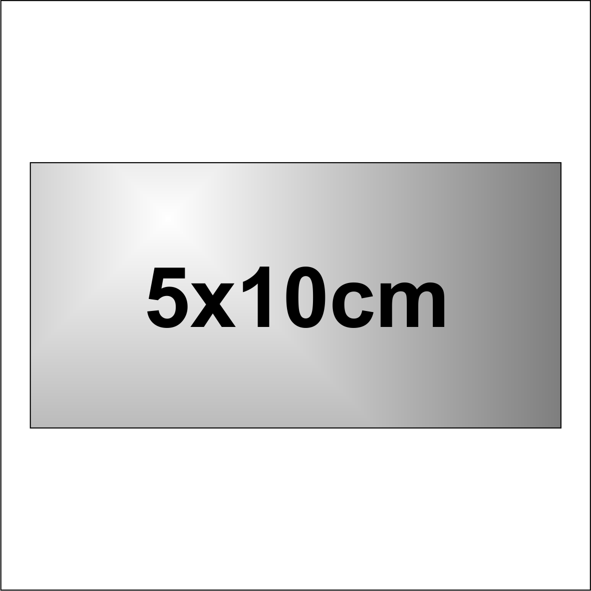 Placuta aluminiu gravata 5x10cm