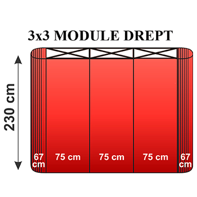 Pop-up spider 3x3 drept